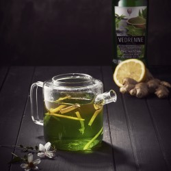 GREEN TEA WITH BASIL, GINGER AND LEMON